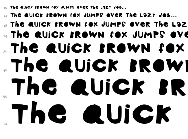 Woodcutter Hand 2015 font waterfall